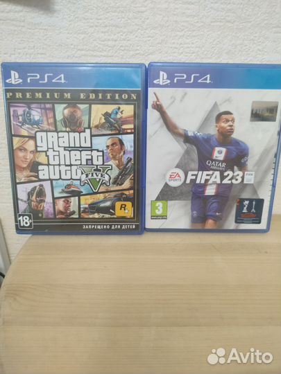 Игры на ps4 fifa 23 и Gta5