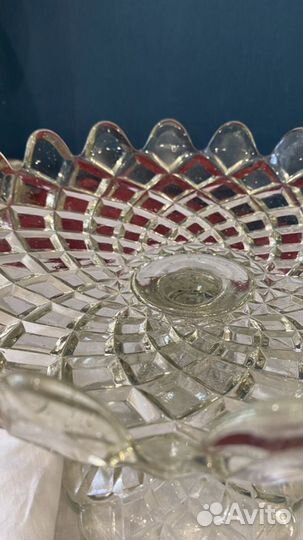 Ваза для фруктов антиквариат Мальцов