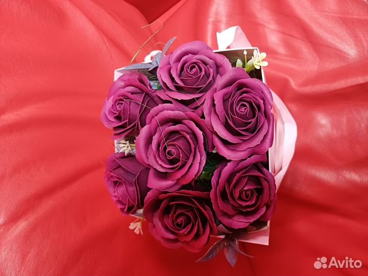 Букет из мыльных роз