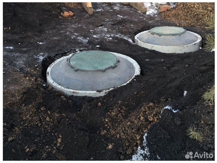 Септик под ключ из жби колец. / Водоснабжение