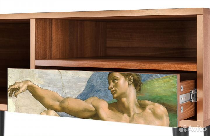 Тв-тумба T3 - Орех - The Creation of Adam