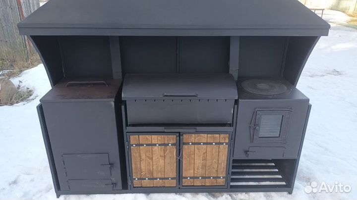 Мангал с печкой / Мангальная зона