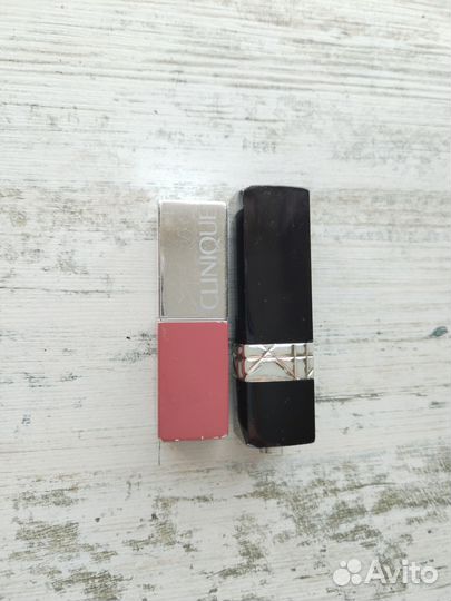 Помада Dior Sydney 644 и clinique 23Blush pop