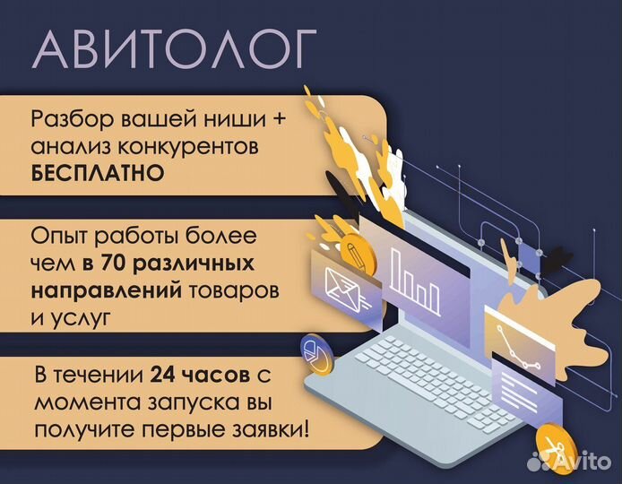 Услуги авитолога. Авитолог. Заявки в первый день