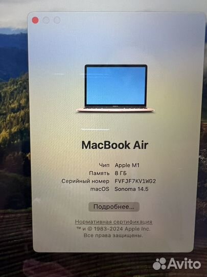 Macbook air 13 m1