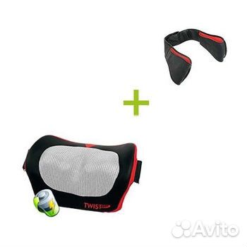 Массажная подушка с дополнительными ремнями