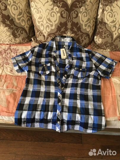 Рубашка в клеточку женская