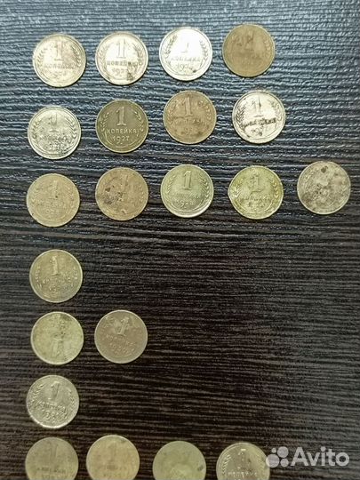 Монеты СССР 1 копейка