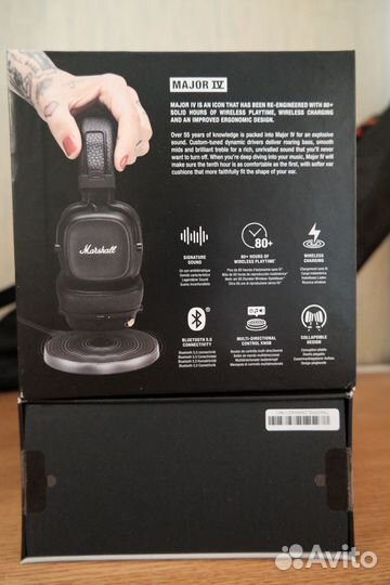 Marshall Major 4 IV Black Оригинал Наушники новые