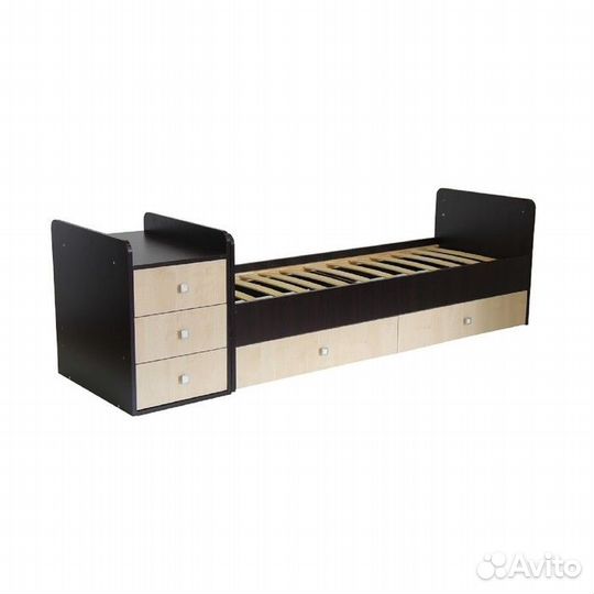 Детская кровать трансформер маятник Фея 1200