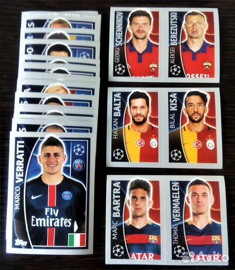 Лига Чемпионов уефа 2015-16 наклейки