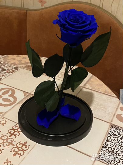 Вечная роза в колбе