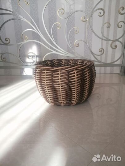 Кашпо из ротанга