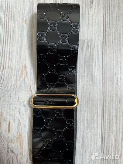 Пояс Gucci широкий ремень натуральная кожа