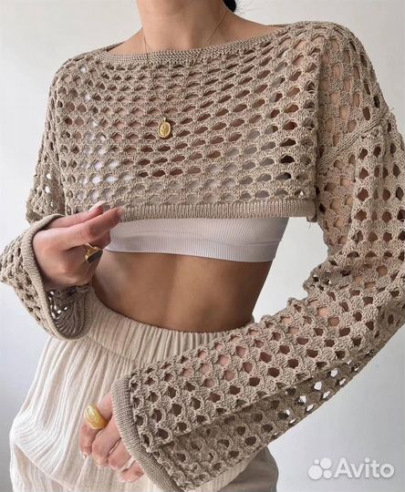 Вязаный топ