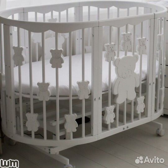 Кроватка трансформер детская 6 в 1 comfort baby