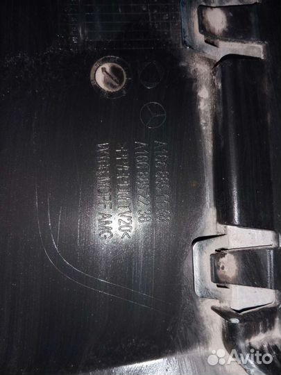 Юбка бампера задняя Mersedes GL W166 2013Н.в