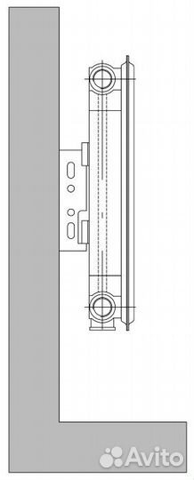 Стальной панельный радиатор отопления Axis Ventil