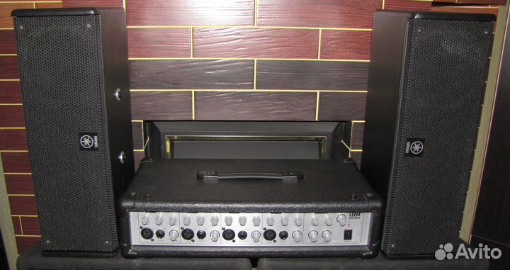Колонки Yamaha 400W США Pro 2шт Активный микшер