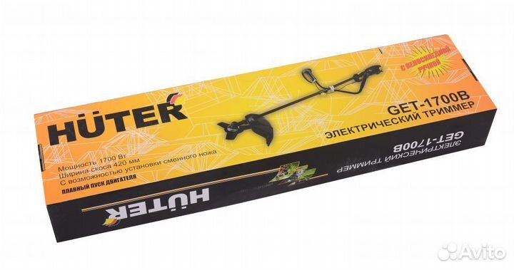 Триммер электрический huter GET-1700B