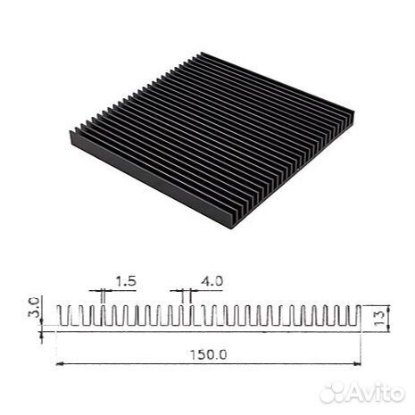 1 шт Радиатор HS172-150