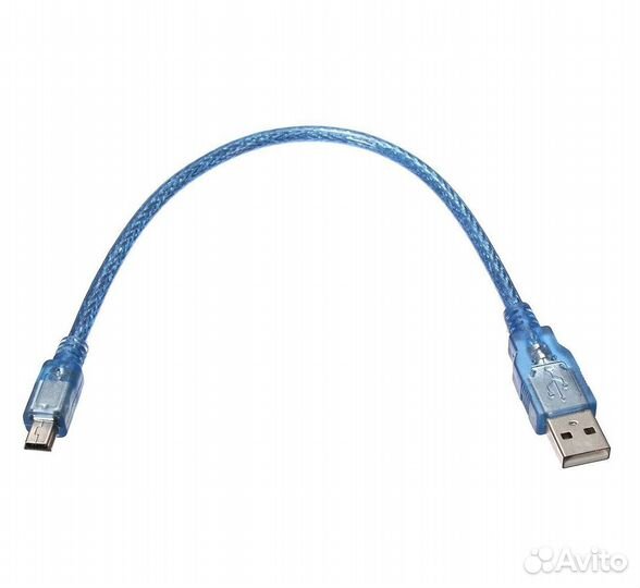 Кабель usb A - usb B Mini для arduino 30 см