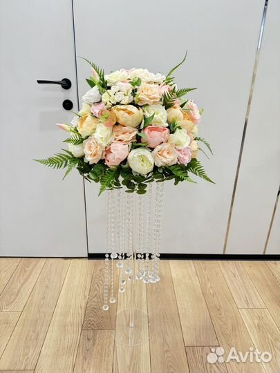 Стойки с цветами аренда продажа, свадебный декор