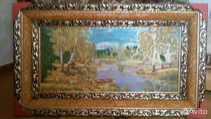 Картина из янтарной крошки