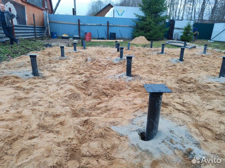 Винтовые сваи с установкой под ключ