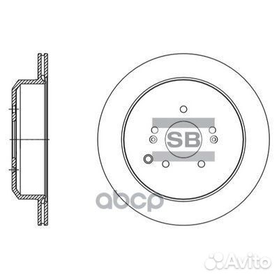 Диск тормозной sd1133 Sangsin brake