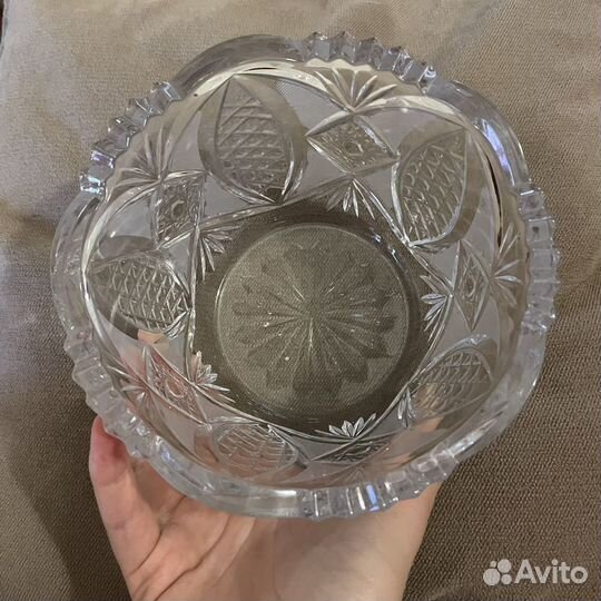 Хрустальная конфетница СССР