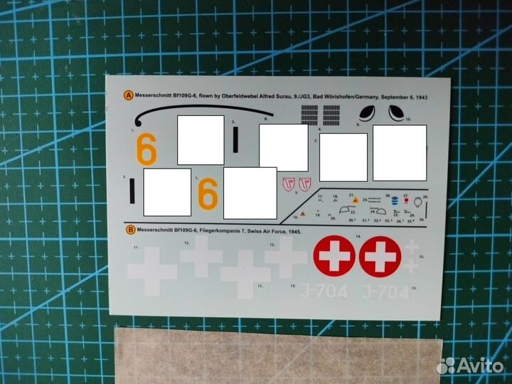 Сборная модель Messerschmitt Bf-109 G6 1:71 Airfix