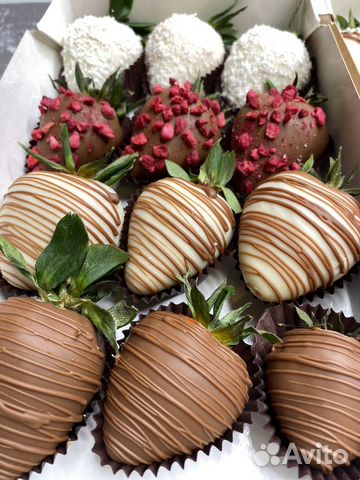 Клубника в шоколаде набор подарок