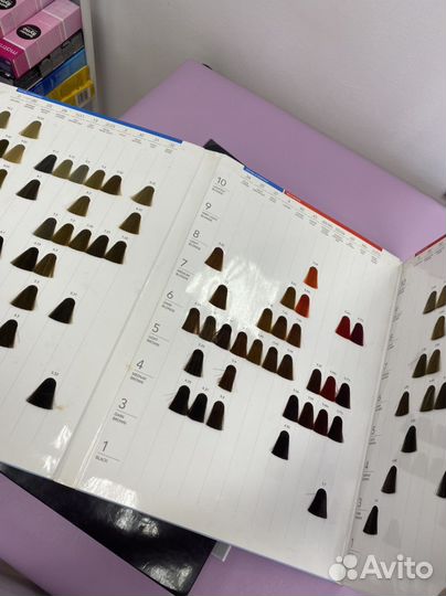 Карта политра красок, matrix, schw, tefia,indola