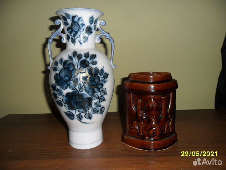 Ваза для цветов - гжель