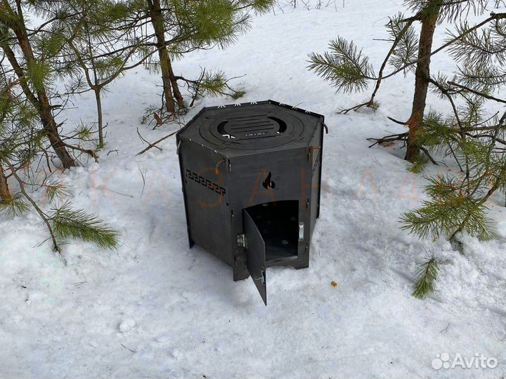 Печь для казана четыре в одном