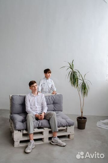 Подушки для садовой мебели цвет Светло-Серый