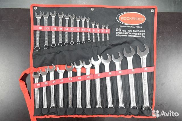 Набор ключей гаечных комбинированных 6-32 мм, 26пр