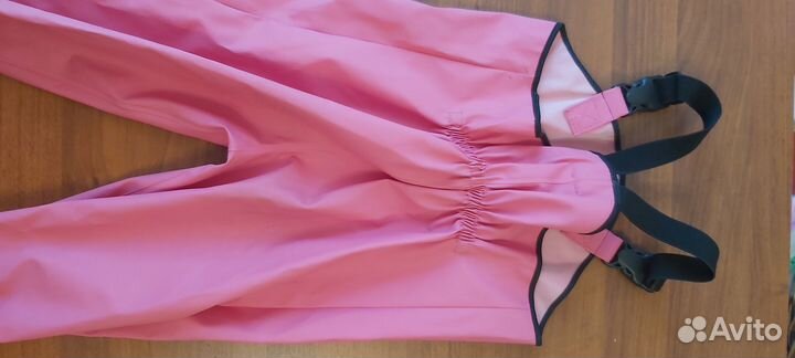 Детский розовый полукомбинезон (104)