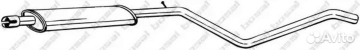 Bosal 285-455 Резонатор renault duster 1.6 10