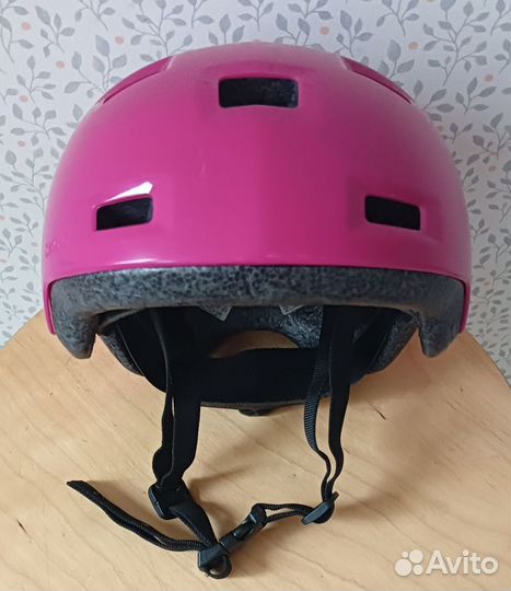 Шлем детский защитный розовый oxelo 52-54