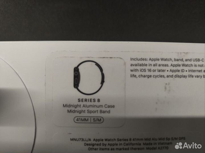 Apple watch 8 41mm midnight