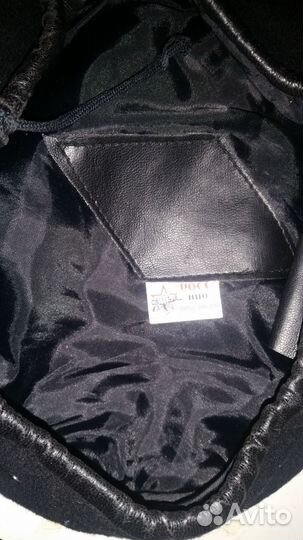 Берет мужской черный, шерстяной. 