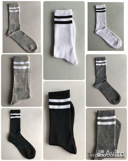 Носки мужские Nike, Reebok, с принтами, классика