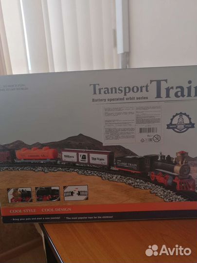 Игрушка Железная дорога, паровоз, свет, звук