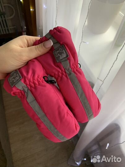 Теплые перчатки / варежки для девочки