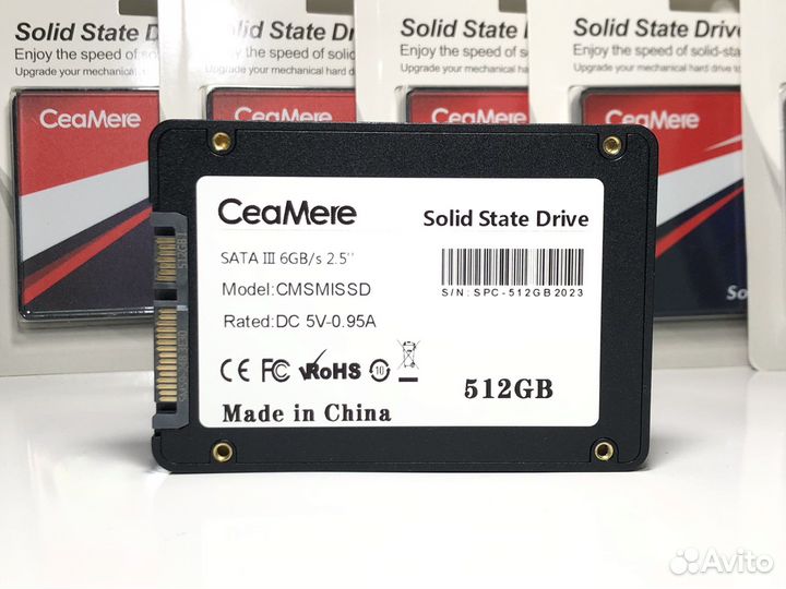 Новый SSD 512 GB Ceamere для компьютера, ноутбука