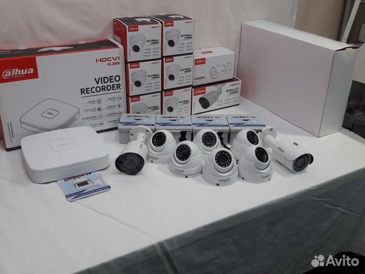 Комплект видеонаблюдения 4Мп Dahua 8 камер