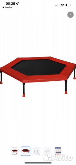 Батут каркасный Leco 1контурный, диаметр 120 см