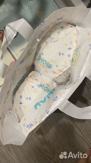 Подгузники momi, Tanoshi, Moony 136 шт